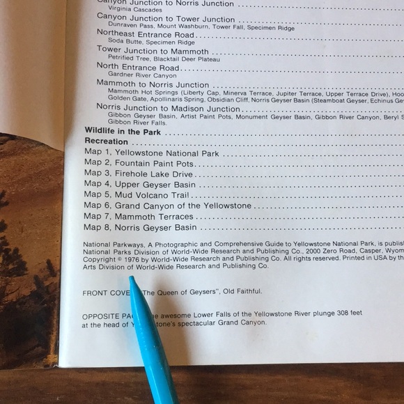 Set of 4 National Park vintage guidebooks Grand Tetons Glaciers Yellowstone - Picture 4 of 16